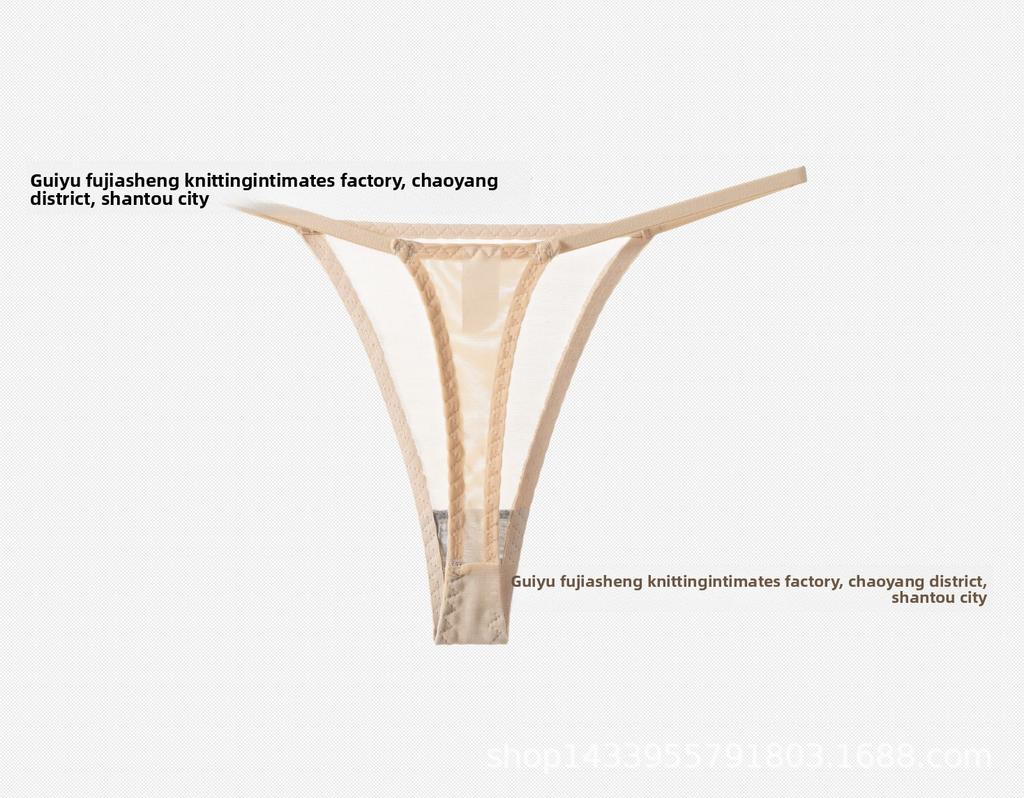 Women's Sexy Mesh Thong Underwear Low Waist Breathable T-String Panties