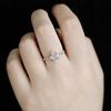 Women's Adjustable Moonstone Band Ring - Light Luxury & Retro Style, Personalized Open Design for Index Finger