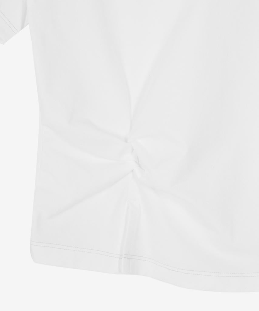 Nyuballanseu Nbneg2W582 / Women Frozen Twisted Short Sleeve Tee (White)