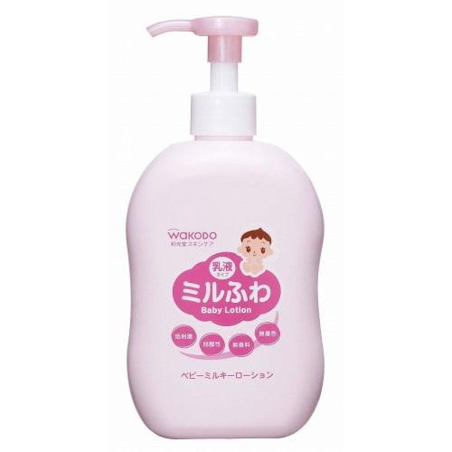 Bulk Purchase: Milfuwa Baby Milky Lotion, Pump Type, 300mL (Pack of 6)