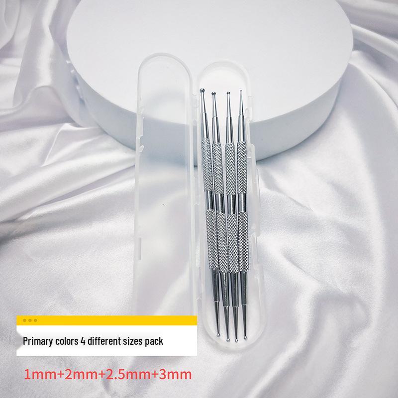 

Набор двусторонних инструментов для доттинга для нейл-арта из нержавеющей стали - 5 штук