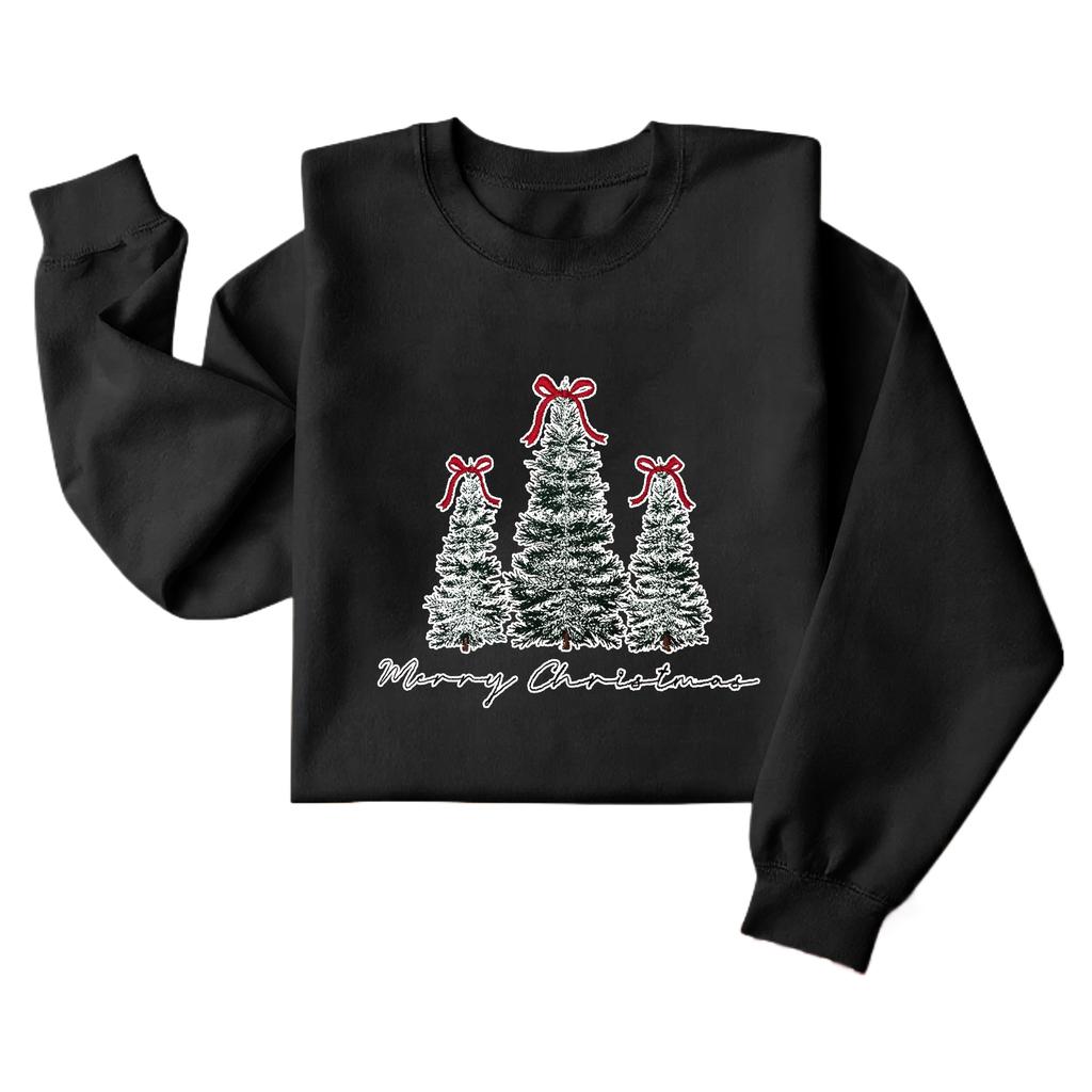 Christmas T-Shirts And Sweatshirts, Women'S Sweatshirts, Long-Sleeved Pullover Sweatshirts, Women'S Long-Sleeved Tops