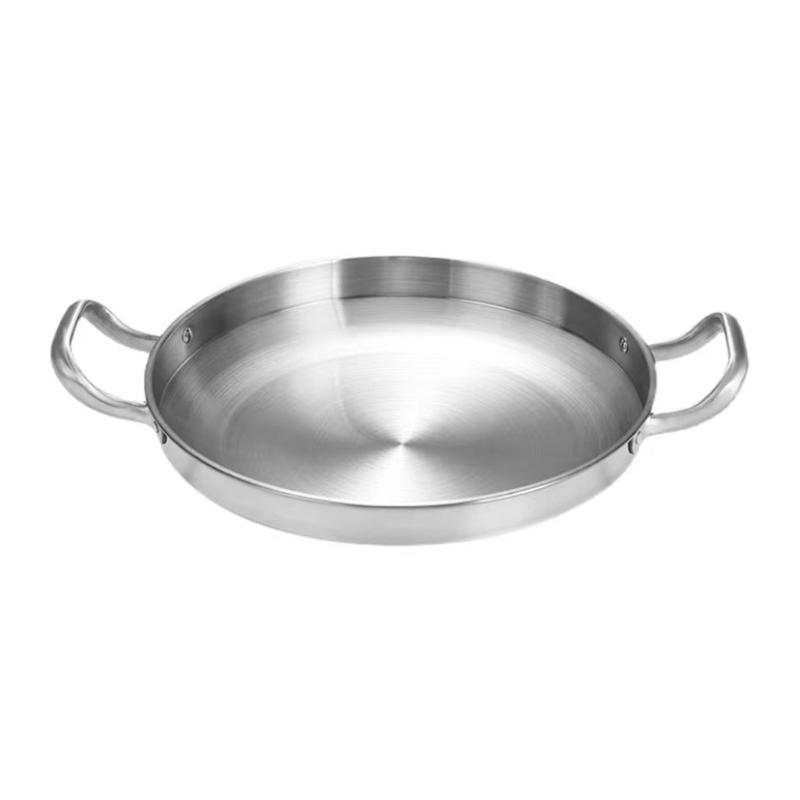 Practical Double Handle Cooking Pans Even Heat Distribution Frying Pans Convenient Pans for Various Cooking Techniques