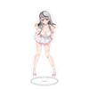 Swimsuit Party Time Hololive Vtuber Anime Figures Cosplay Acrylic Stands 15cm Model Mococo Kobo Ayame Desk Decor Standing Sign G