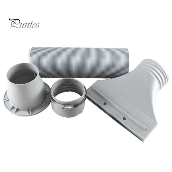 Renter-friendly Window Adapter Air Conditioning Exhaust Hose Adapter, AC Seal Flat Vent Kit Easy Install for Casement Skylight Windows, 100mm