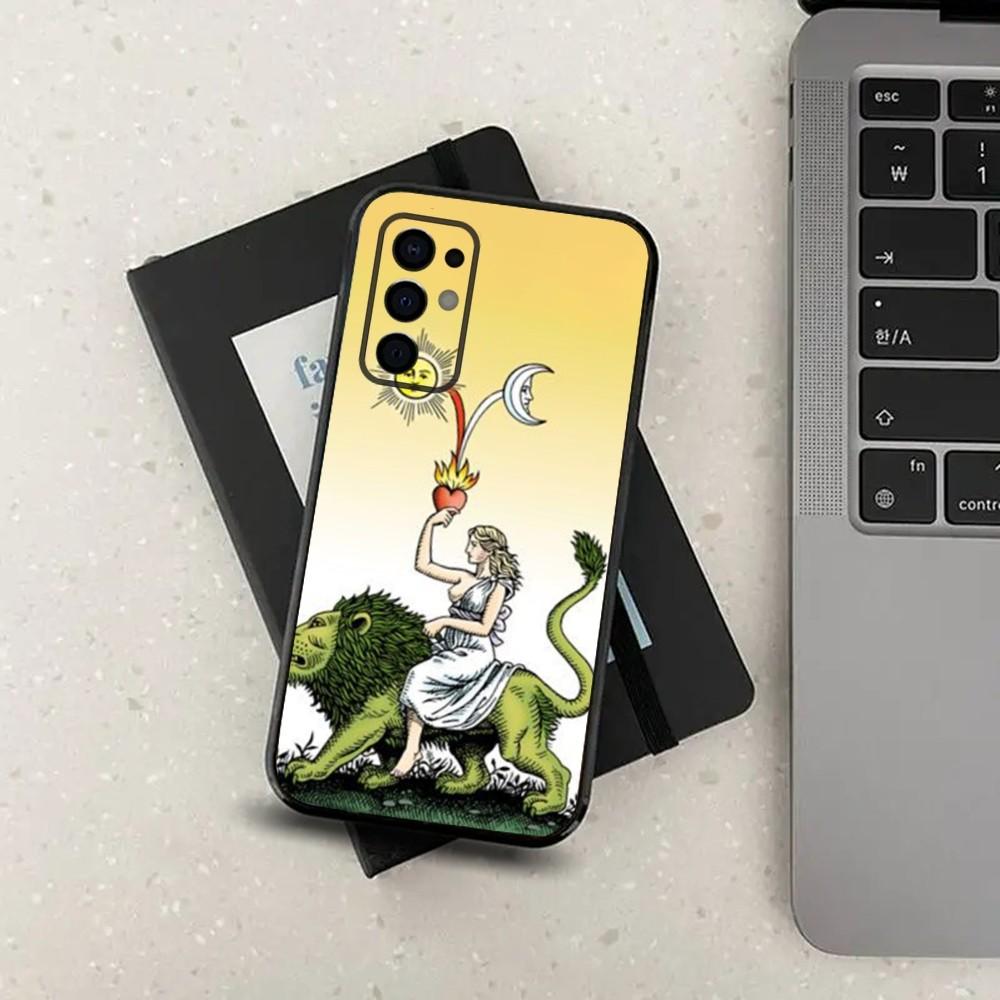 Egypt M-Mysterious Tarot Phone Case For Samsung S24,S21,S22,S23,S30,Ultra,S20,Plus,Fe,Lite,Note,10,9,5G Black Soft Cover