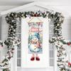Christmas Snowman Hanging Flag Navidad Natal Noel Door Pendant Banner Merry Christmas Decorations For Home 2025 New Year 2025