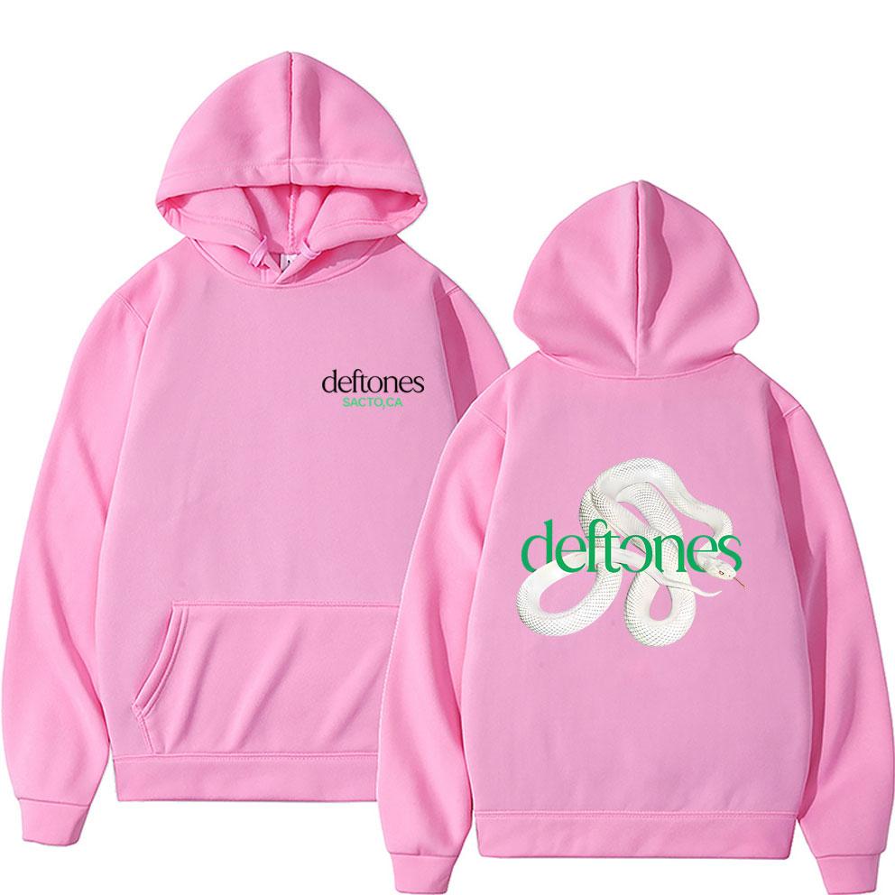 Rockband Deftones Private Music Schlange Grafikdruck Hoodie Herren Damen Vintage Alternative Heavy Metal Übergroße Pullover Hoodies