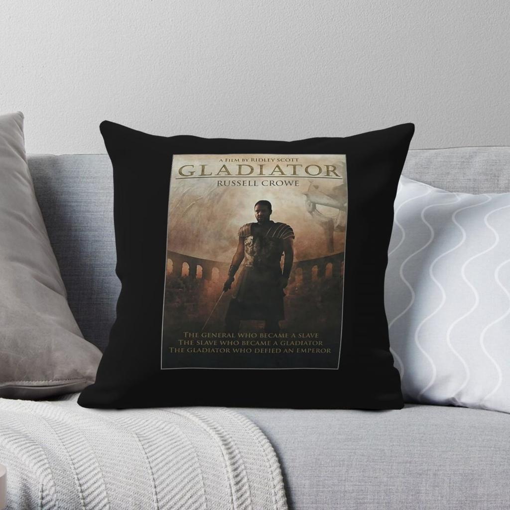 Gladiator Film Quadratisches Kissenbezug Polyester Leinen Samt Kreativer Reißverschluss Dekor Heim Kissenbezug
