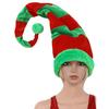 Christmas Hat Long Bendable Striped Felt Plush Santa Claus Cap Christmas 60cm