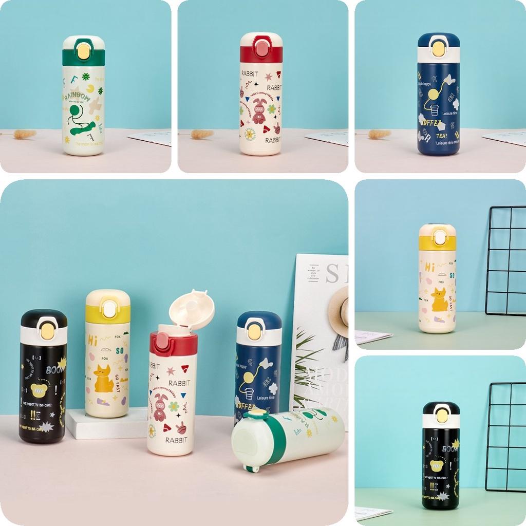 Cute Cartoon Stainless Steel Insulated Travel Cup For Students