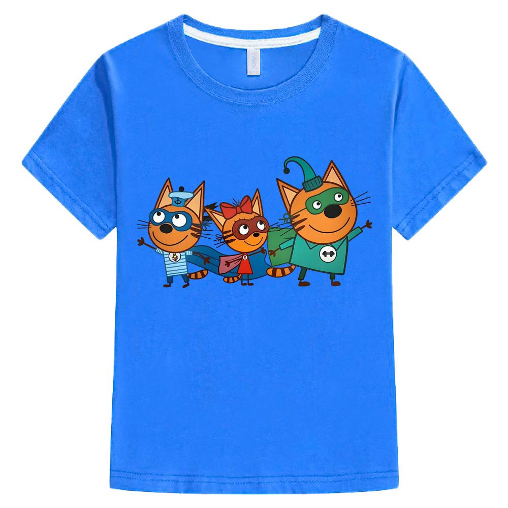 Kid-e-cats New Cute Kids Tshirt Cartoon Print Girls T-Shirts Summer 100%cotton Fun Boys T Shirt Fashion Toddler Short Sleeve Anime T-shirt