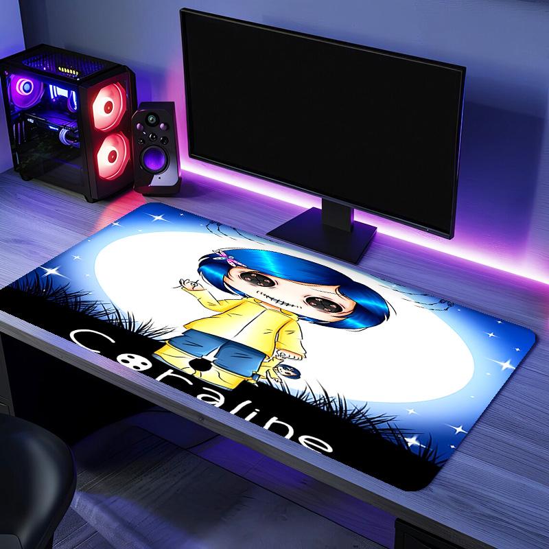 Coraline Mouse Pad - Kaymaz Kauçuk Taban, İş, Oyun, Ofis ve Ev Kullanımı İçin Pürüzsüz Yüzey, Masaüstü Mouse Pad