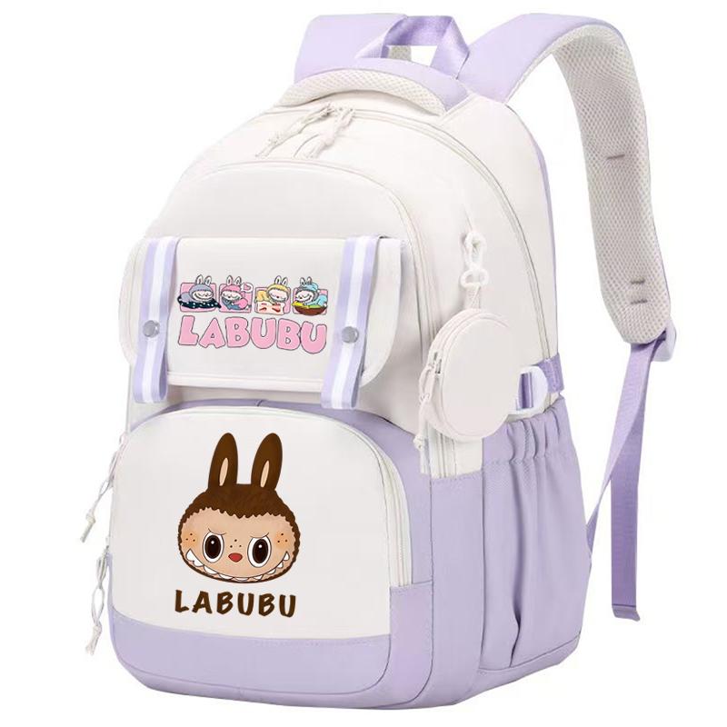 Cute Printed Backpack Teenager Student Girl Boy Knapsack Large Capacity Waterproof Casual Bag Coin Purse Women Laptop Bag Mochila