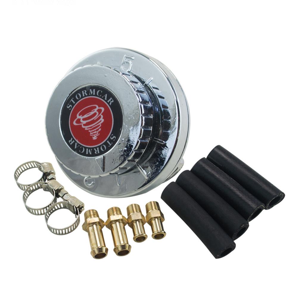 1-6 PSI Universal Adjustable Fuel Pressure Regulator Kit For Carburetor Engine-A78U