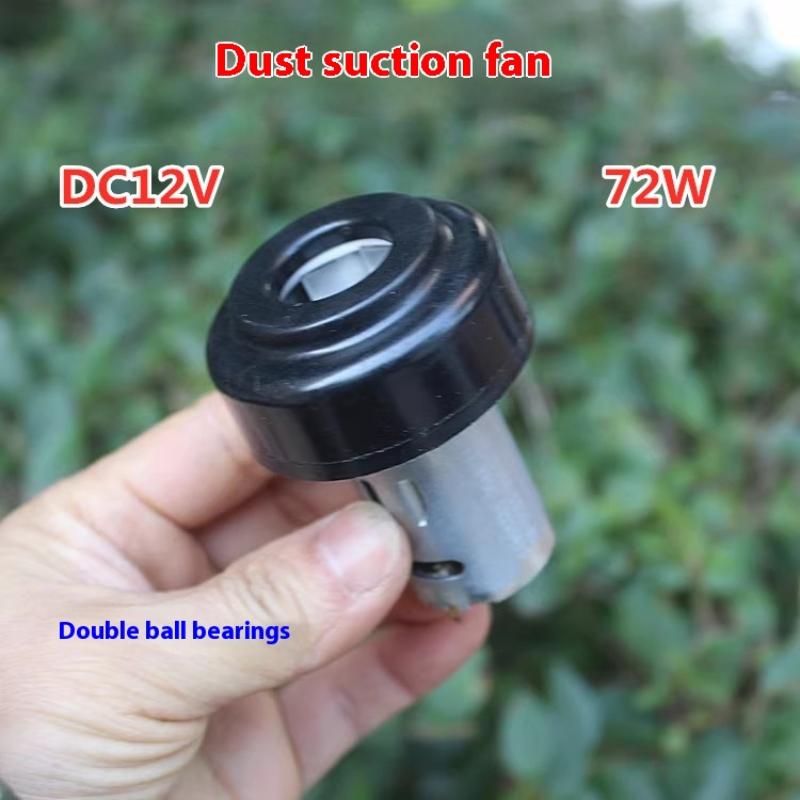 Motor ventilator micro DC 7.4V-12V 72W 390 cu rulmenți cu bile duble, ventilator turbină de mare viteză, instrument de curățare aspirator DIY