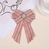 Fashionable Bowknot Enamel Lapel Pin with Dripping Oil Designs Contrast Accessory for Party Supplies Costumes