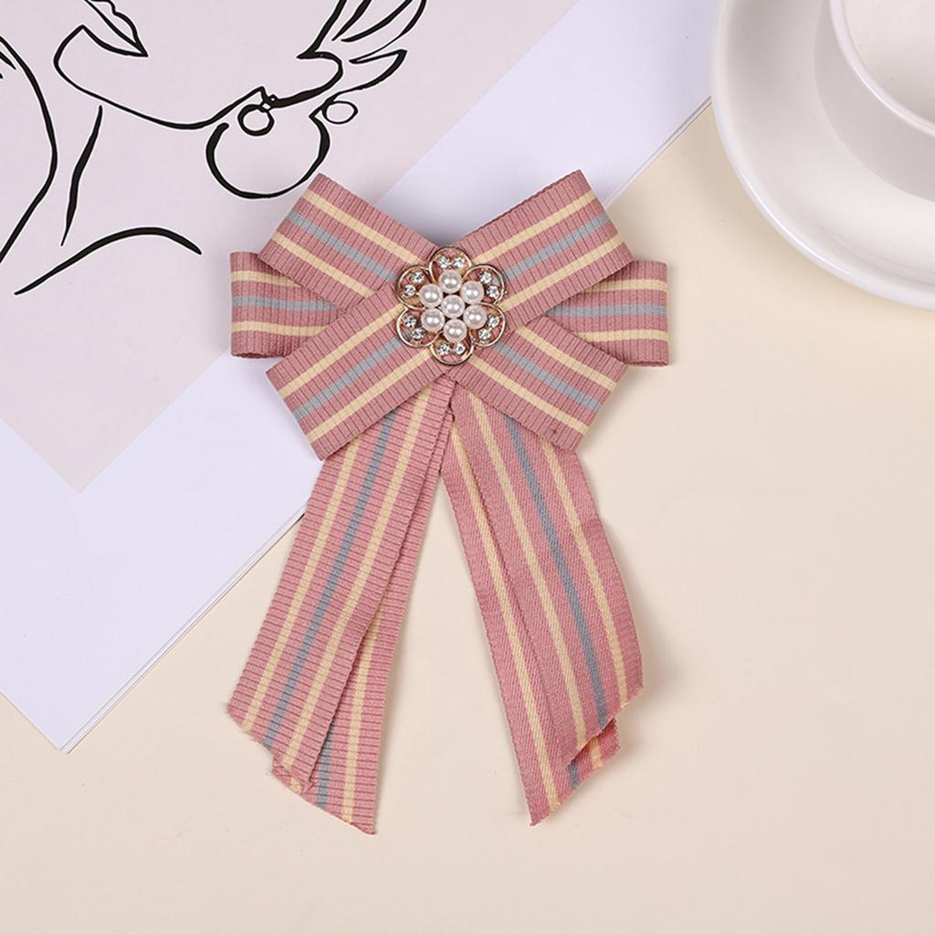 Fashionable Bowknot Enamel Lapel Pin with Dripping Oil Designs Contrast Accessory for Party Supplies Costumes