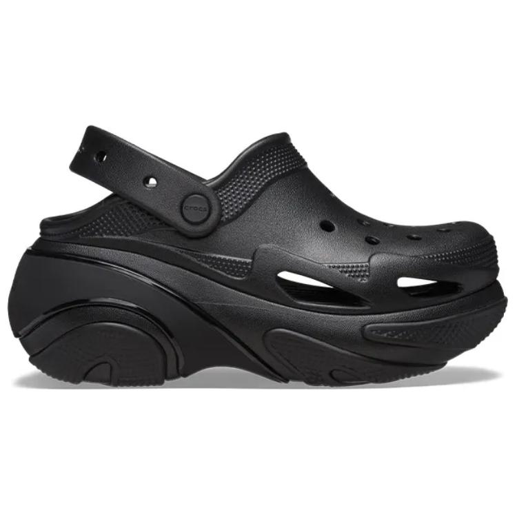 Crocs Zoccolo Bubble Crush Unisex Nero Comodo Minimalista Traspirante Zoccoli da Esterno 210061-0WC