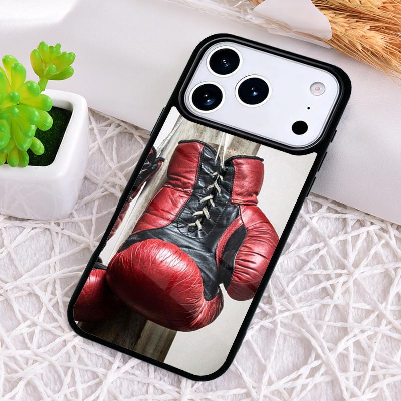 Boxing Gloves soft Phone Case for iPhone 17 Air 16 15 11 12 14 13 Pro Max Shockproof Cover