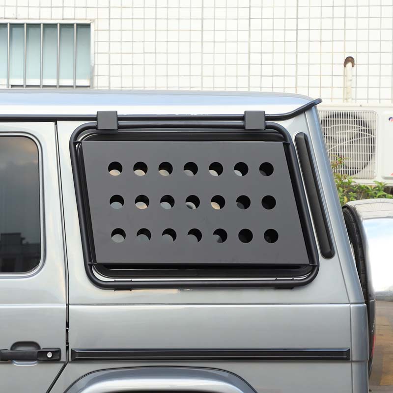 For Mercedes Benz G Class W463 2004-2018 Aluminum alloy Car Rear Side Window Armor Hanging Bag Holder Car Exterior Accessories