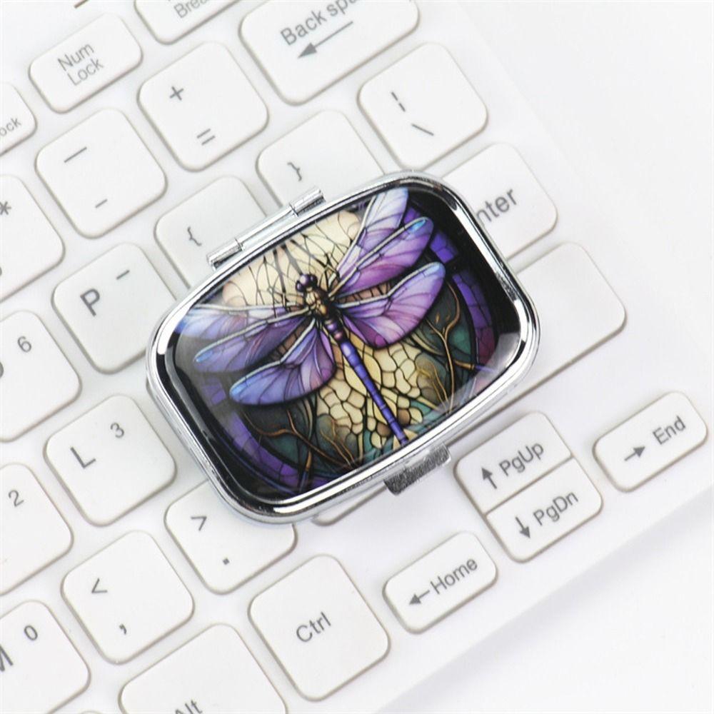 3Pcs Divided Travel Medicine Case Lovely Colored Small Pill Container  Cabinet