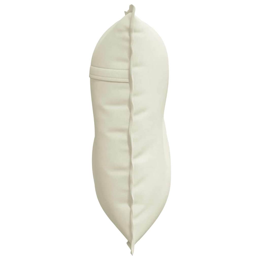 Back Cushion Cream 80 x 50 cm Cord Fabric