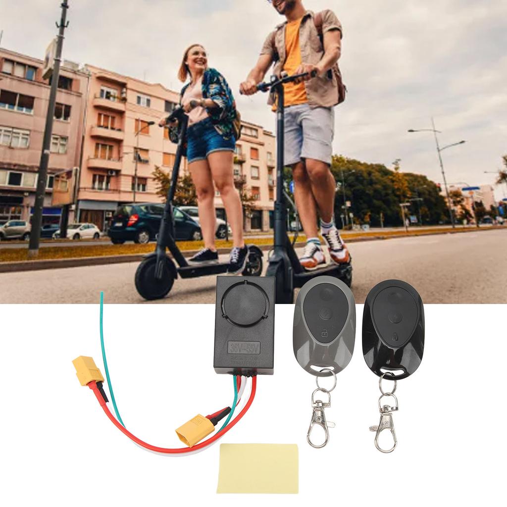 115dB Anti Theft Alarm for NINEBOT MAX G30 Electric Scooter Electric Bike Alarm with 2 Remote Control for 36?55V XT60 Interface