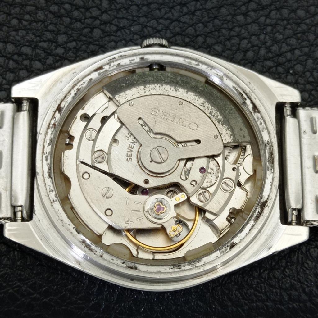 VINTAGE SEIKO 5 AUTOMATIC 6309A JAPAN MENS ARABIC WHITE DIAL WATCH A701219-5 R206a-a701219