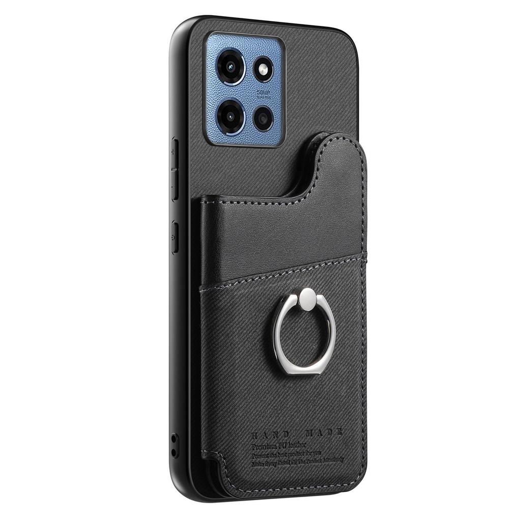 MOTO Edge60 Phone Case Wallet with Ring Holder, Compatible with Edge75