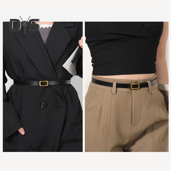 Imitation Leather Women Belt Adjustable Length Retro Style Waist Belt Decorative Jeans Belt Casual Office Parties Wear