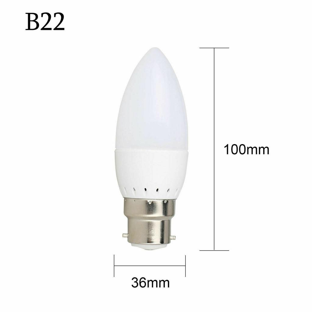 5X Led Candle Bulb E27 E12 B22 B15 E14 Kronleuchter Chandelier Plastic Light Flame Lamps Bulbs White ac220v Warm Home 3w
