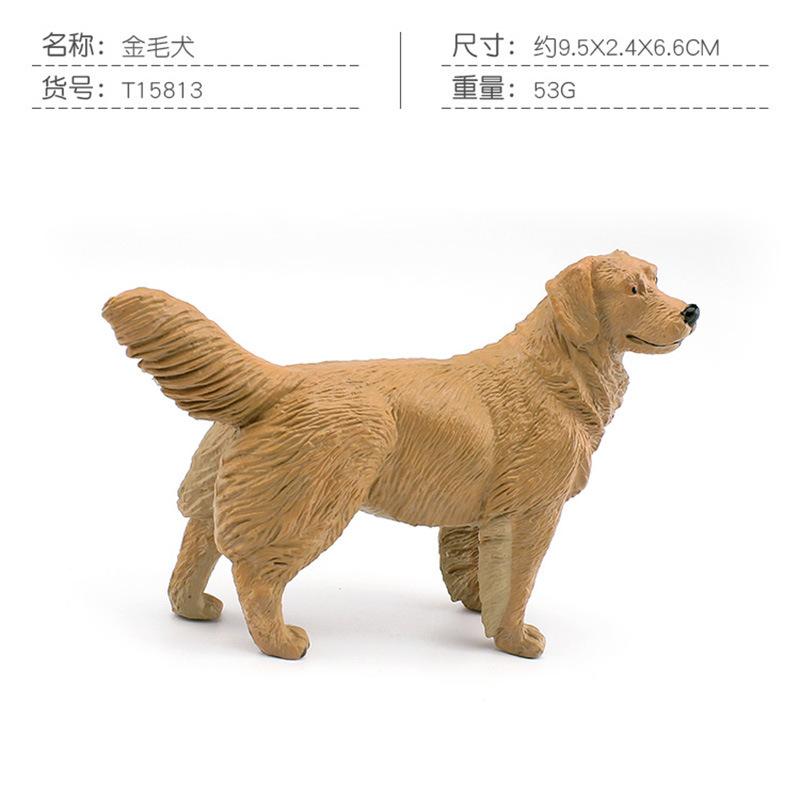 8 Simulated Dog Models Golden Retriever Bona Mountain Dog St. Bernard Short Legged Corgi Static Ornament Toys