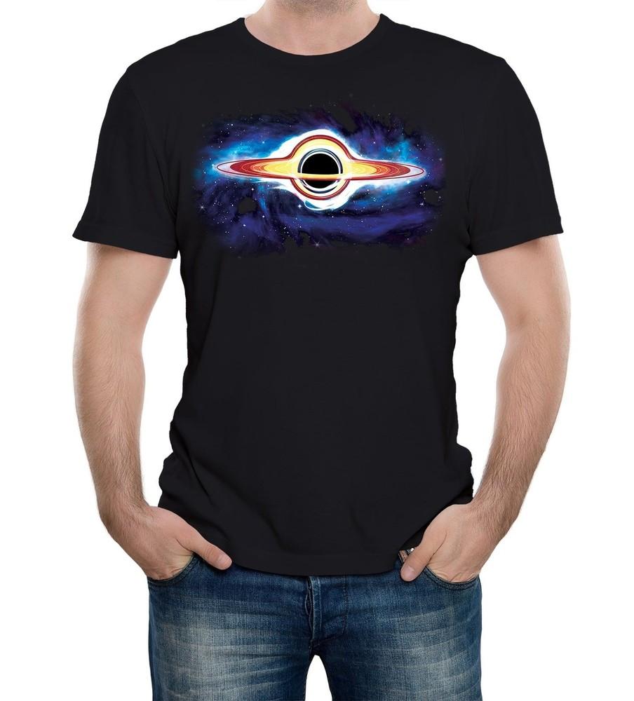 

Mens Black Hole Event Horizon T-Shirt Astronomy Galaxy Science Telescope L