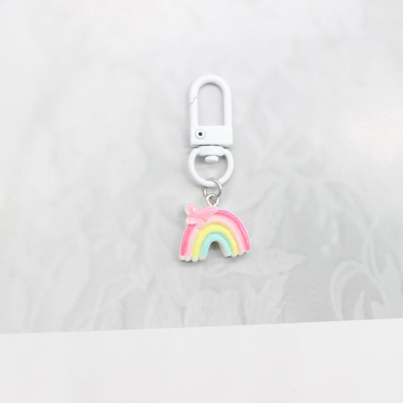 Rainbow Flower Dopamine Keychain Pendant for Students and Besties