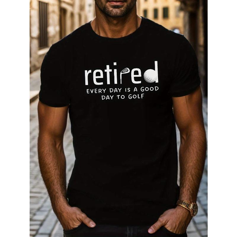 

European sizes Men S Short Sleeve Golf T-Shirt for Summer 4XL чорний