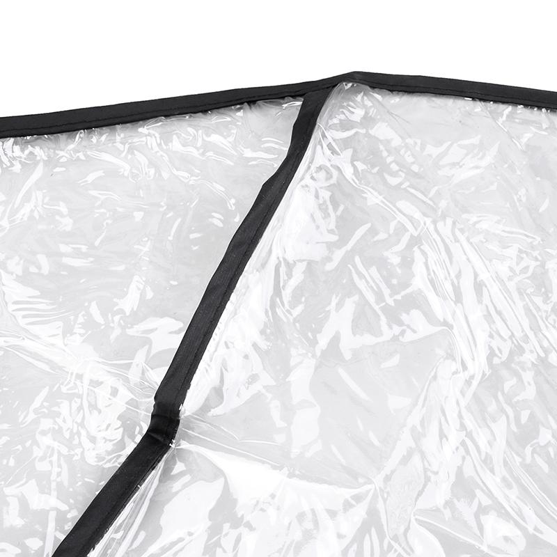 Parapioggia Universale Per Passeggino In EVA - Trasparente 75x55x80 Cm - Protezione Da Pioggia, Vento E Neve