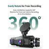 WiFi 4 Lens Dash Cam 1080P HD Car Camera Front Rear Left Right 4-Way Recording Night Vision 24H Parking Mode 360° Full View DVR