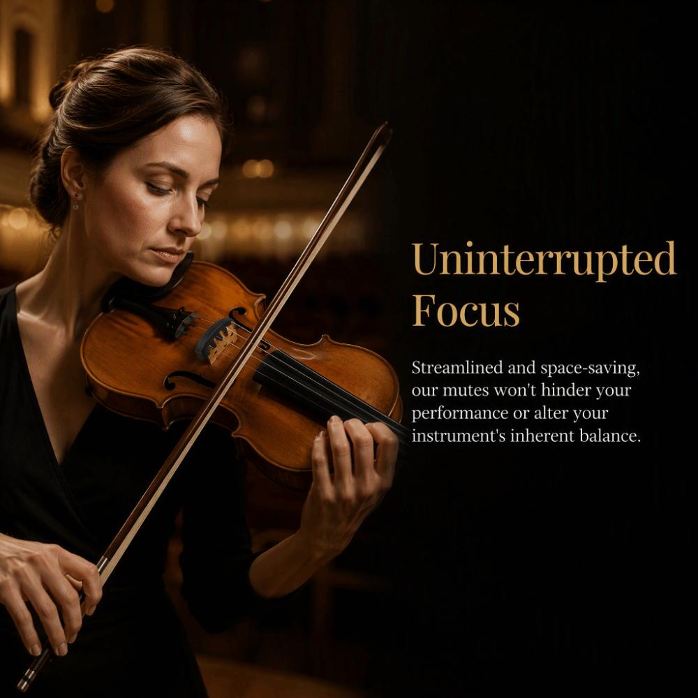 4PCS Rubber Material Rubber Violin Mute Black Color Round Tourte Mute  For Violin Practice
