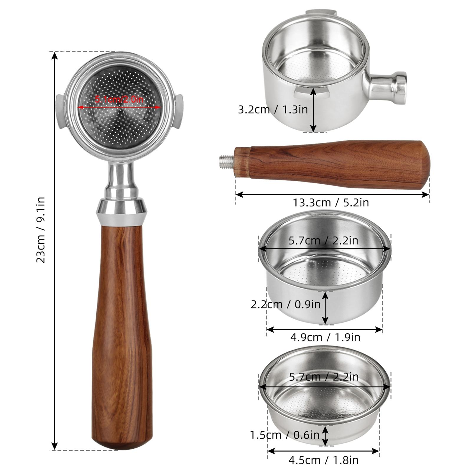 51 mm Bezdibens Portafilters Kafijai Bezdibens