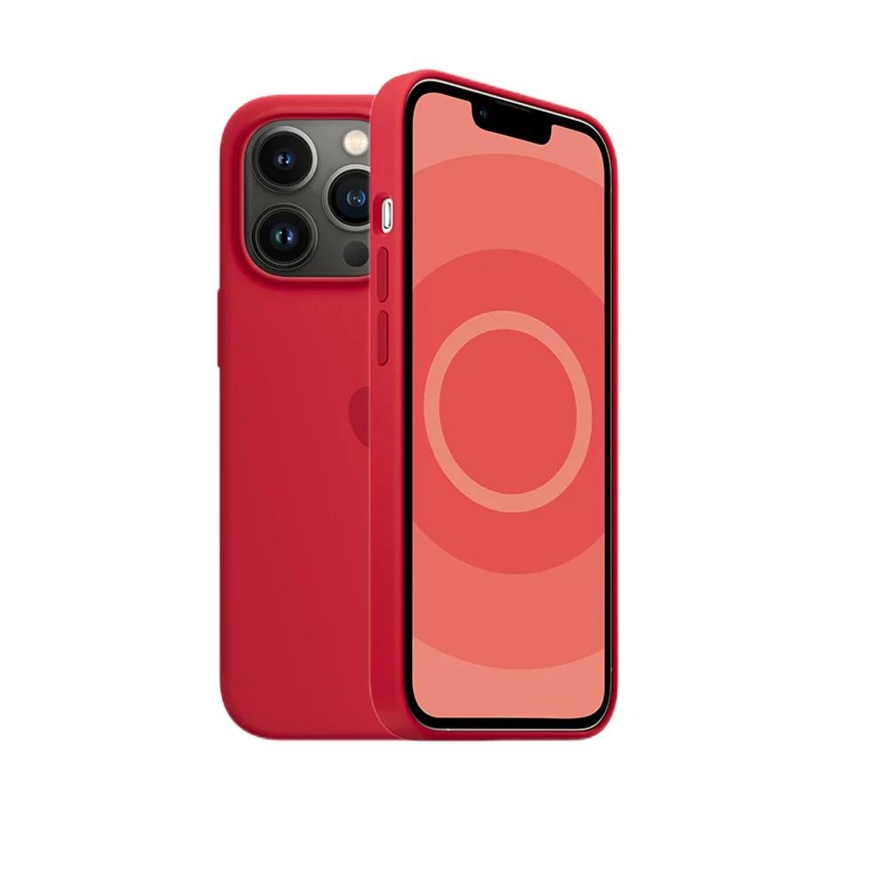 Apple iPhone 13 Pro Max pro Hülle Animation Magsafe Flüssigsilikon Magnetische Hülle für iPhone 13 Kabelloses Laden Schutzhülle