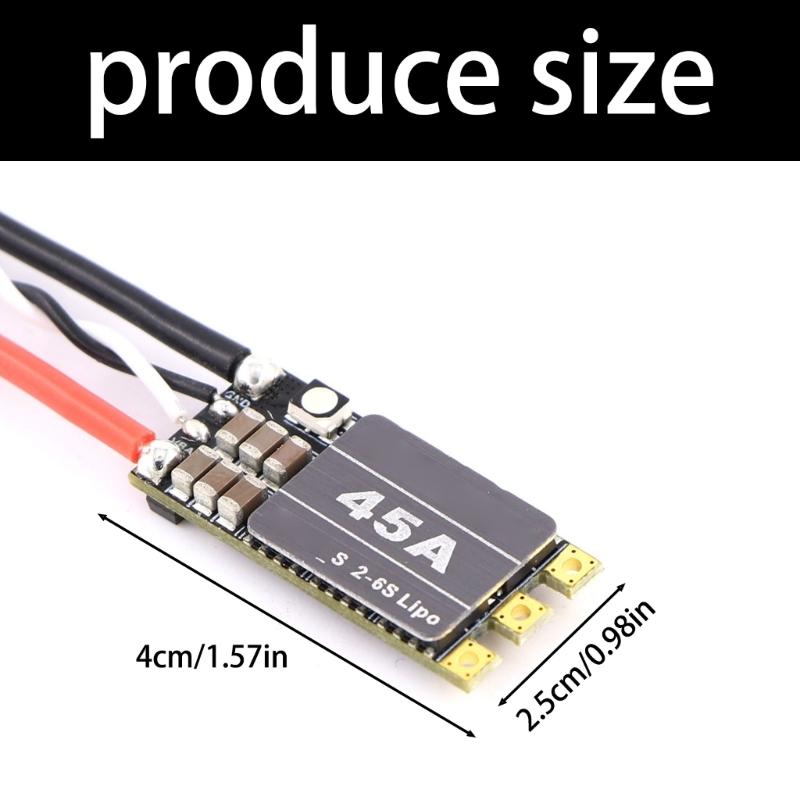 For BLHeli-S 2-6S Brushless Speed Controller 35A 45A with LED Light For Remote Control FPV Drones Parts