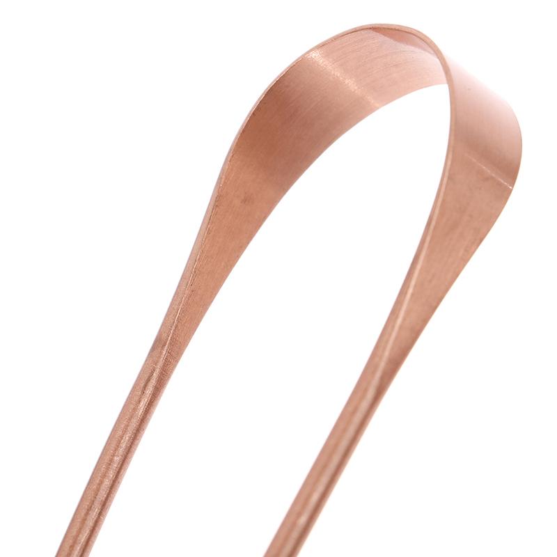 Pure Copper Tongue Scraper Cleaner Thick  Ayurvedic Dental Hygiene Oral Care