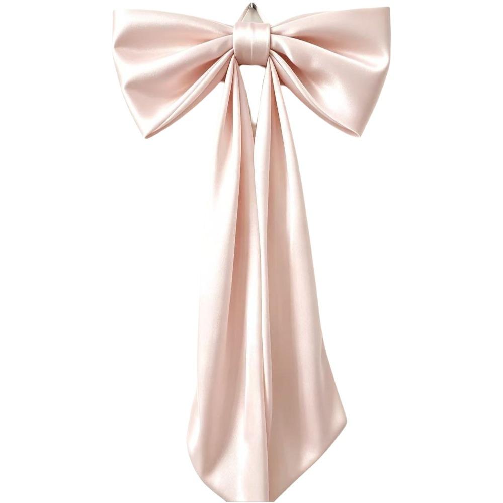 Elegant Large Christmas Bowknot Solid Color Creative Xmas Tree Topper Bows Reusable 60x120cm Christmas Decorative Bow