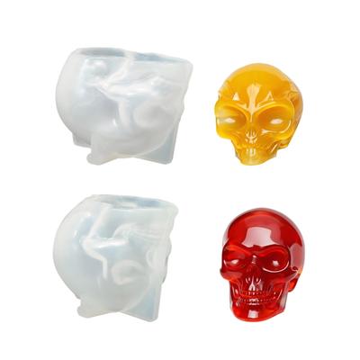 Small Skull Silicone Mould For Resin Art Halloween Decorations Handmade Candle Soap Casting Craft Projects