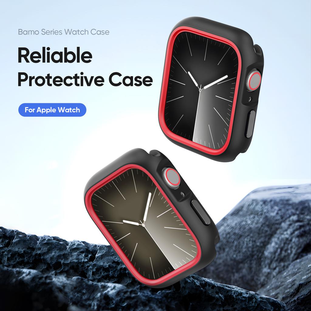For Apple Watch Series 11/10 46mm Case DUX DUCIS Bamo Series Watch Cover Shockproof Smartwatch Protector