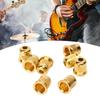 8PCS Guitar String Ferrule Alloy Compact Bass Through Body Buckle for Replacement