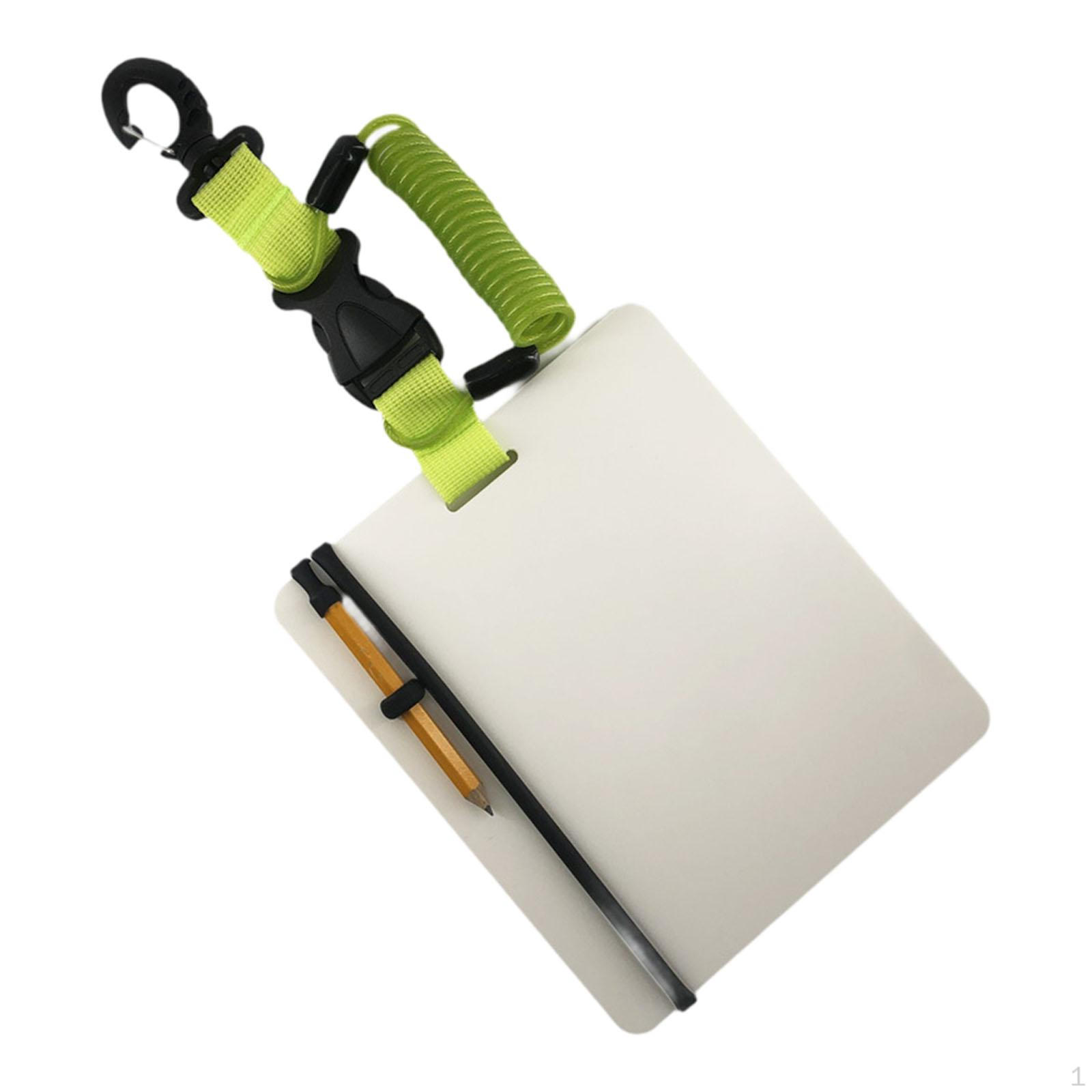 

ПК Подводная доска для письма Инструмент для общения Портативная Водонепроницаемая для соленой воды с поворотным зажимом Green Spring