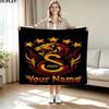 1PC Galatasaray S Custom Name Patterned Flannel Blanket Suitable For All Seasons for Home Decor Warmth and Comfort Gifts Holiday Present