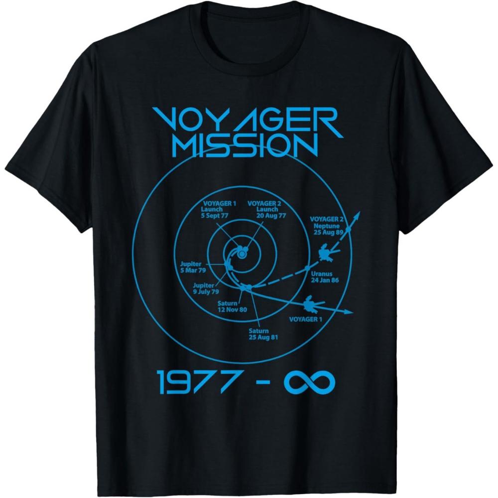 Voyager 1 and 2 Probes Outer Space Exploration Path TShirt MenS Apparel MenS TShirts Men Women AllSeason S
